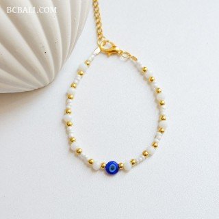 New Design Evil Eye Beads Bracelet Originally Handmade in Bali